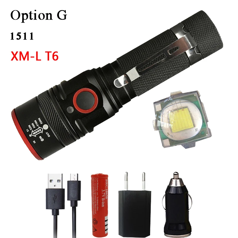 Option G Litwod Z20 люминесцентный фонарь CREE XLamp XHP70.2 1282 высокий мощный тактический светодиодный фонарик Фонарь 26650 фонарь на батарее кемпинга - Испускаемый цвет: Option G