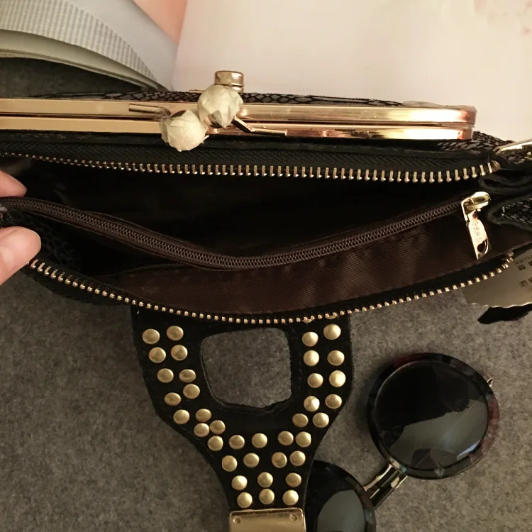 Модные вечерние сумки женские кошельки и кожаные бриллиантовые цепочки золотой