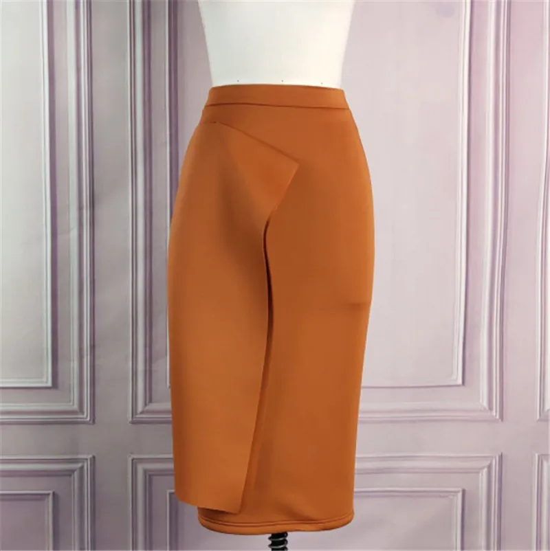 Юбка-карандаш Женская облегающая средней длины с высокой талией | одежда