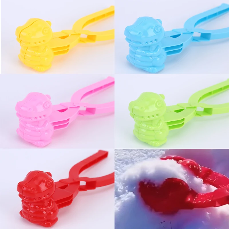 

Snowball Maker Tool Winter Plastic Snowball Maker Clip Safety Cute Outdoor Kids Fun Snowball Toys For Snow Ball Fight Beach Mold