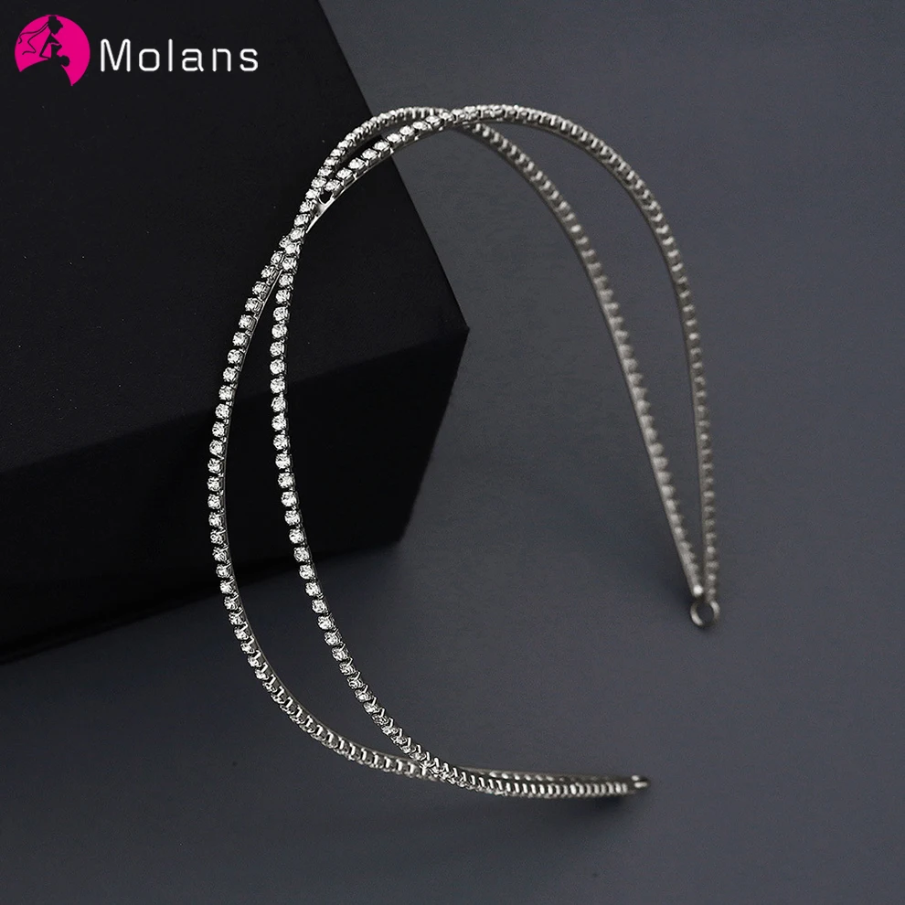 

Тиары и короны Molans Princess стразы, повязка на голову, повязка на голову для девушек, свадебная корона для выпускного вечера, аксессуары для свадебной вечеринки, украшения для волос