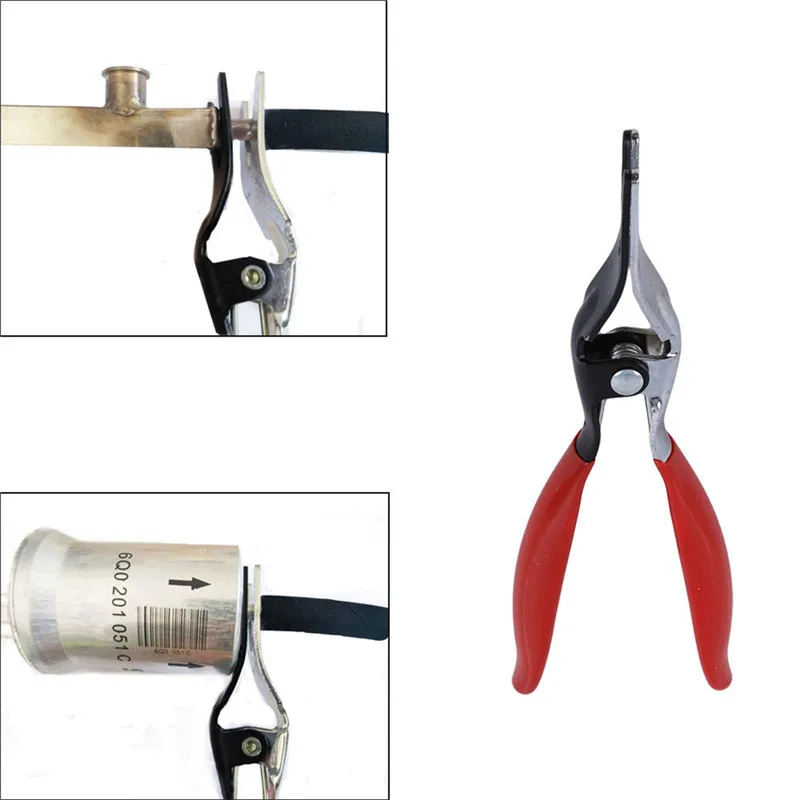 Automobile Universal Angled Fuel Vacuum Line Tube Hose Remover Separator Pliers Pipe Tools Removal Tools