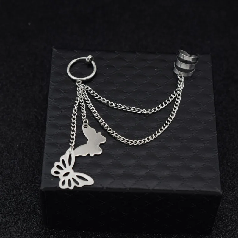 KPOP Butterfly Bangtan Boys Album JIMIN star серьги-гвоздики модные ювелирные изделия из нержавеющей стали двойные пирсинг серьги звезда Луна ювелирные изделия