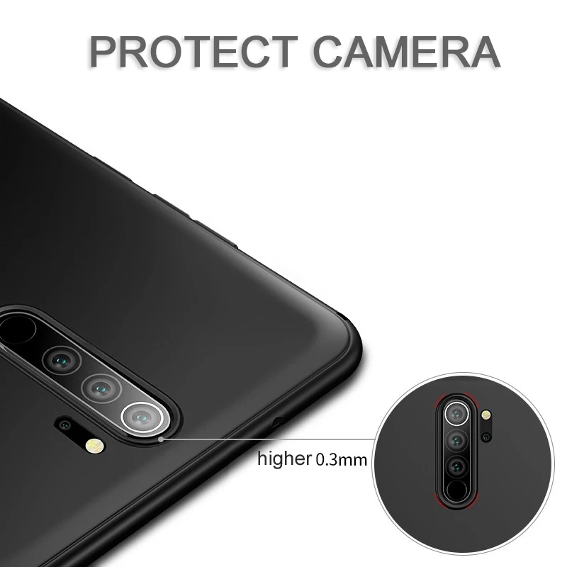 CAPSSICUM Ultra-thin Soft Matte Case for Xiaomi Redmi Note 8 Pro 8T Cases TPU Flexible Slim Back Cover for Redmi Note8 Note8pro