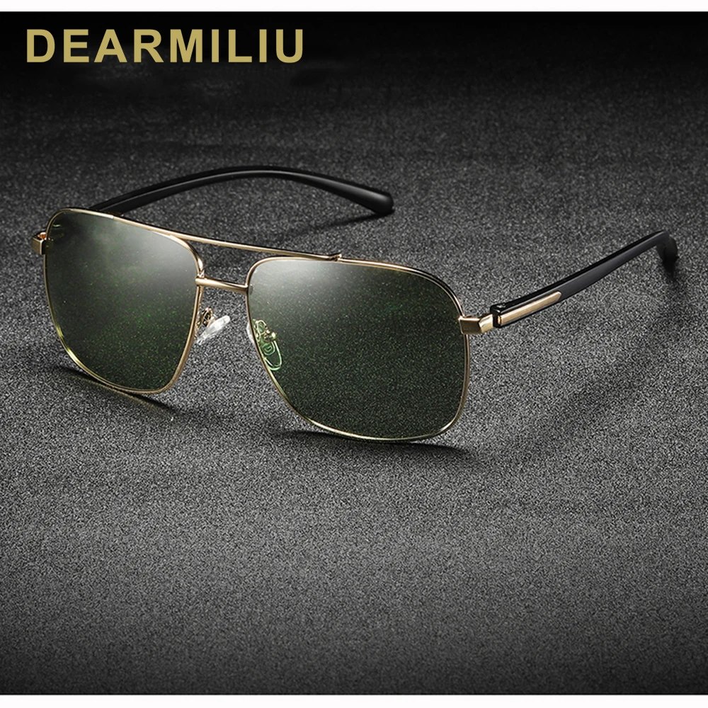 Мужские классические солнцезащитные очки DEARMILIU поляризационные квадратной