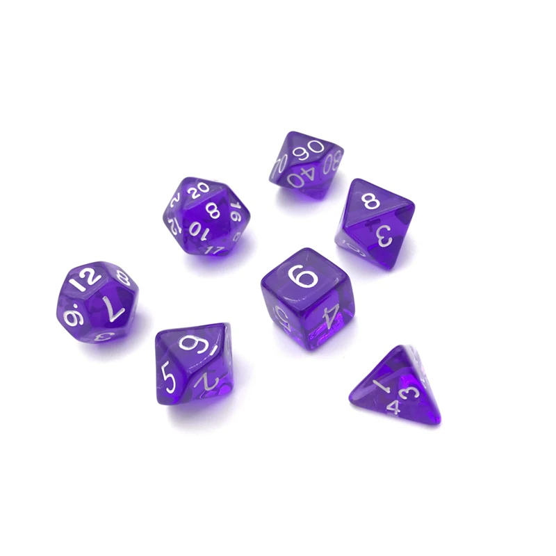 Новинка набор из 7 предметов высокое качество многогранные кости разноцветные