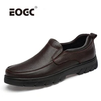 genuine leather shoes men cow leather casual shoes outdoor high quality men flats slip on plus size men shoes