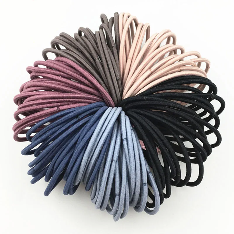 

50 teile/los 5CM Haar Zubehr gummibnder Scrunchy Elastische Haar Bands Mdchen Stirnband dekorationen krawatten Gum fr haar