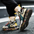 Мужские кроссовки 2021, дышащие Нескользящие кроссовки с попкорном, мужские повседневные кроссовки на платформе, Мужская модная спортивная обувь для тенниса на открытом воздухе