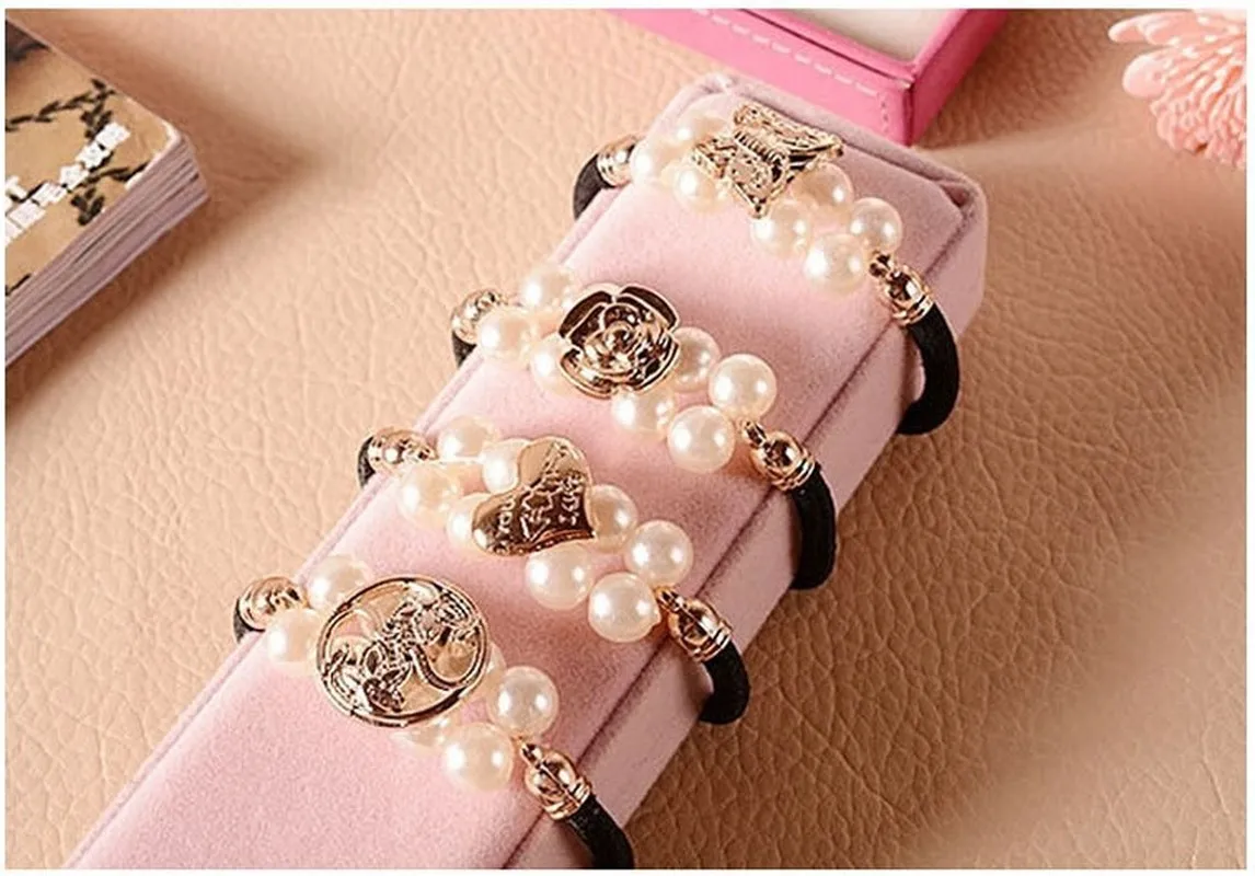 Лидер продаж резинка для волос жемчужные эластичные резинки держатель конского