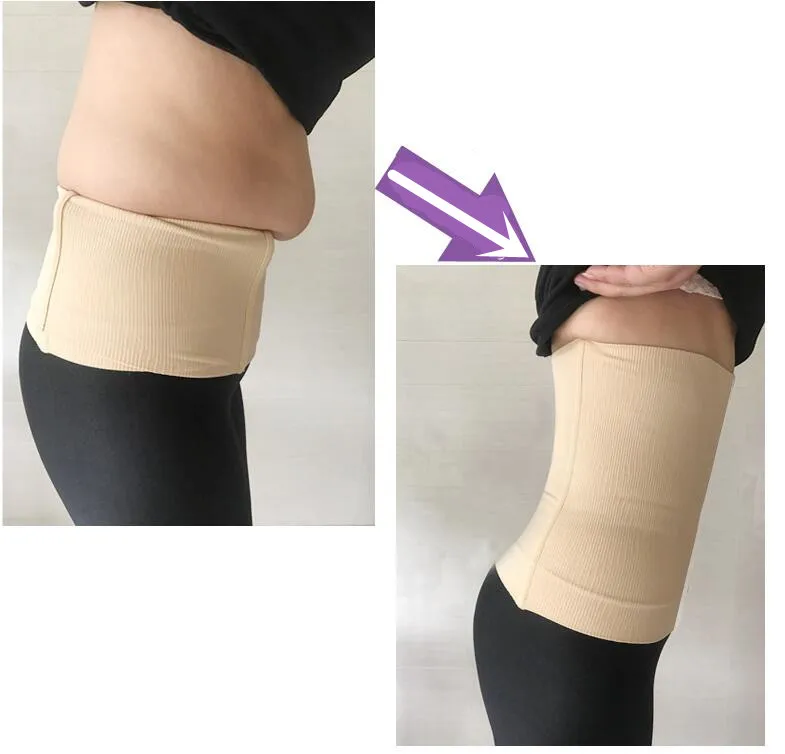 

Women 4 Steel Bones Seamless Corset Waist Trainer Cincher Shapewear Tummy Control Girdle Tummy Shaper Stomach Slimming Belt