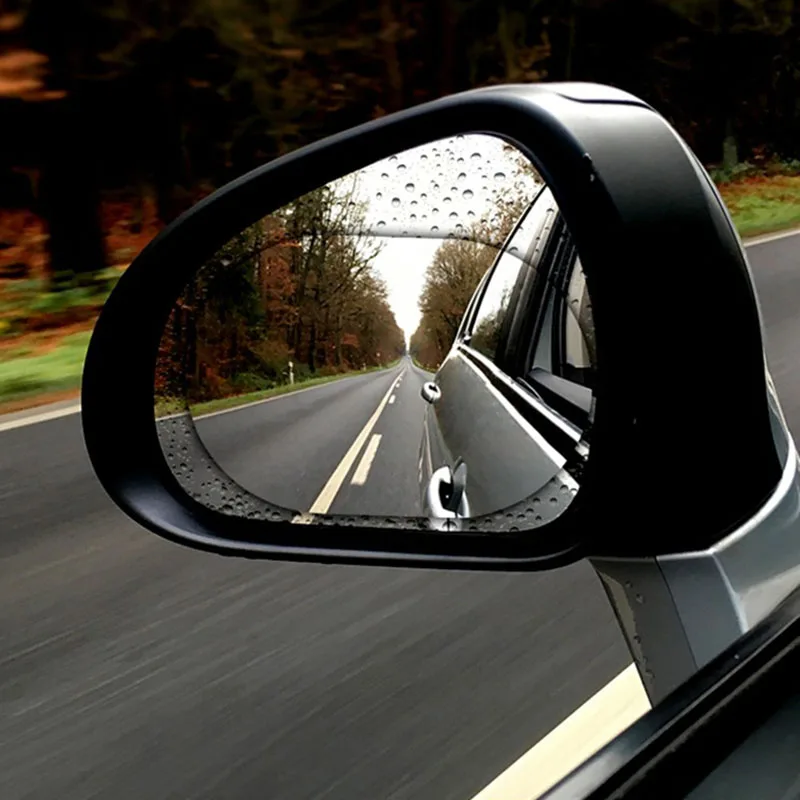 2 шт. водонепроницаемая и противотуманная пленка для автомобильного зеркала