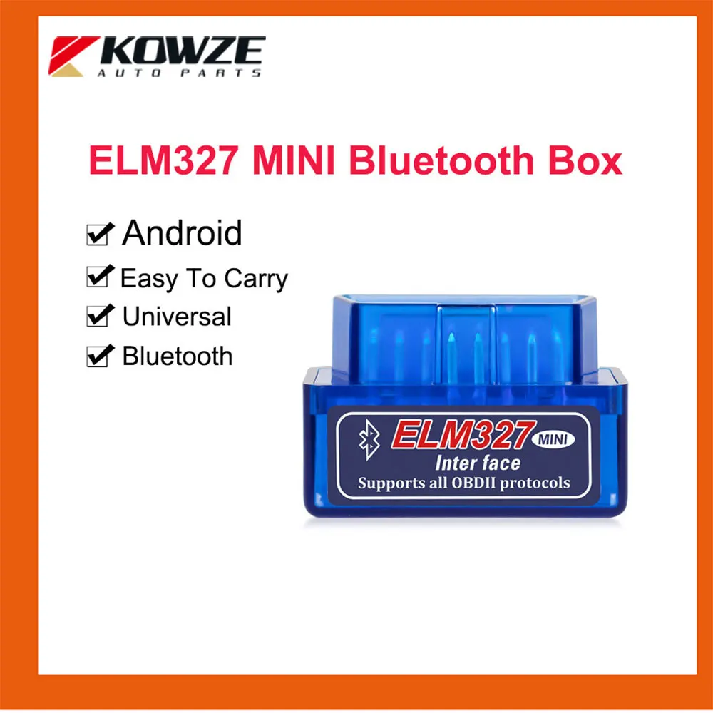 Супер Мини ELM327 Bluetooth V2.1/OBD2 ELM 327 сканер адаптер автомобильный диагностический инструмент для Android для OBDII протокол