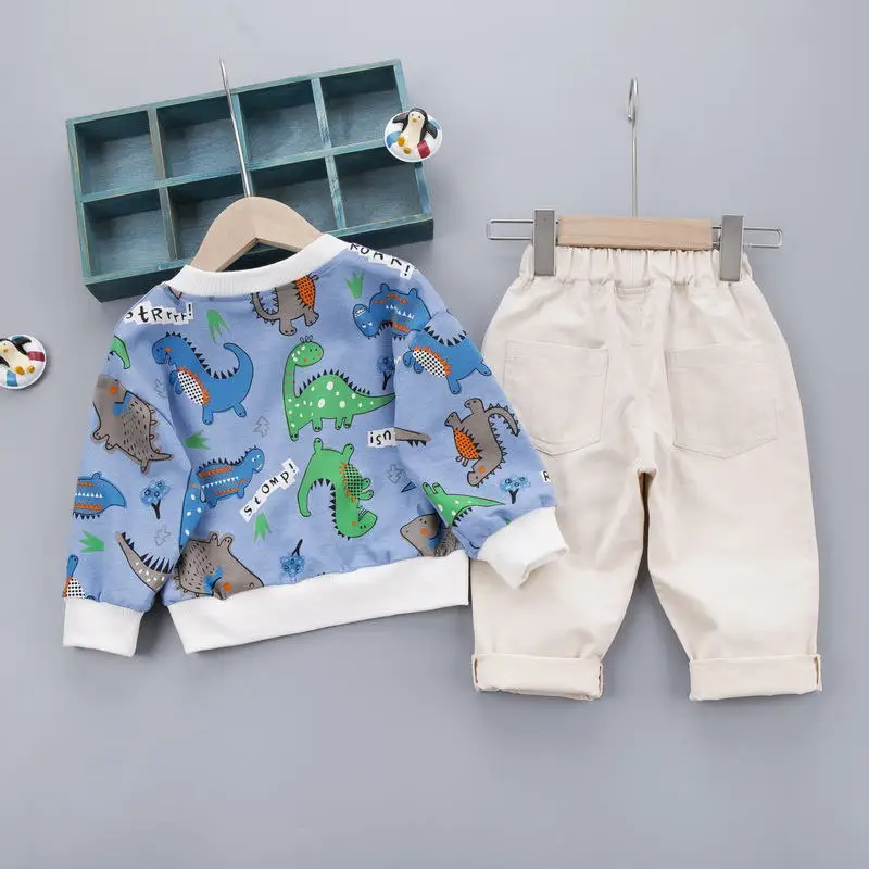 

Spring Autumn Baby Boys Girls Clothing Set Cotton Full Printing Kids Toddler Clothes Sport Suit Infant Long Sleeve T-shirt+pants