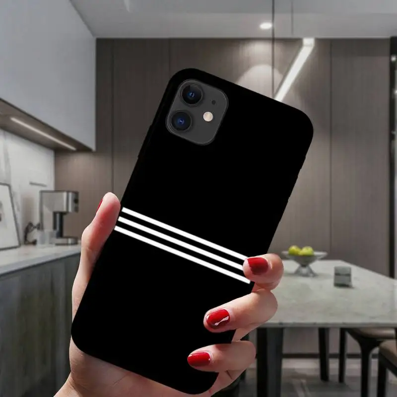 

Bag Sports Brand Stripes Phone Case For IPhone 6 6s 7 8 Plus X Xs Xr Xsmax 11 12 Pro Promax 12mini