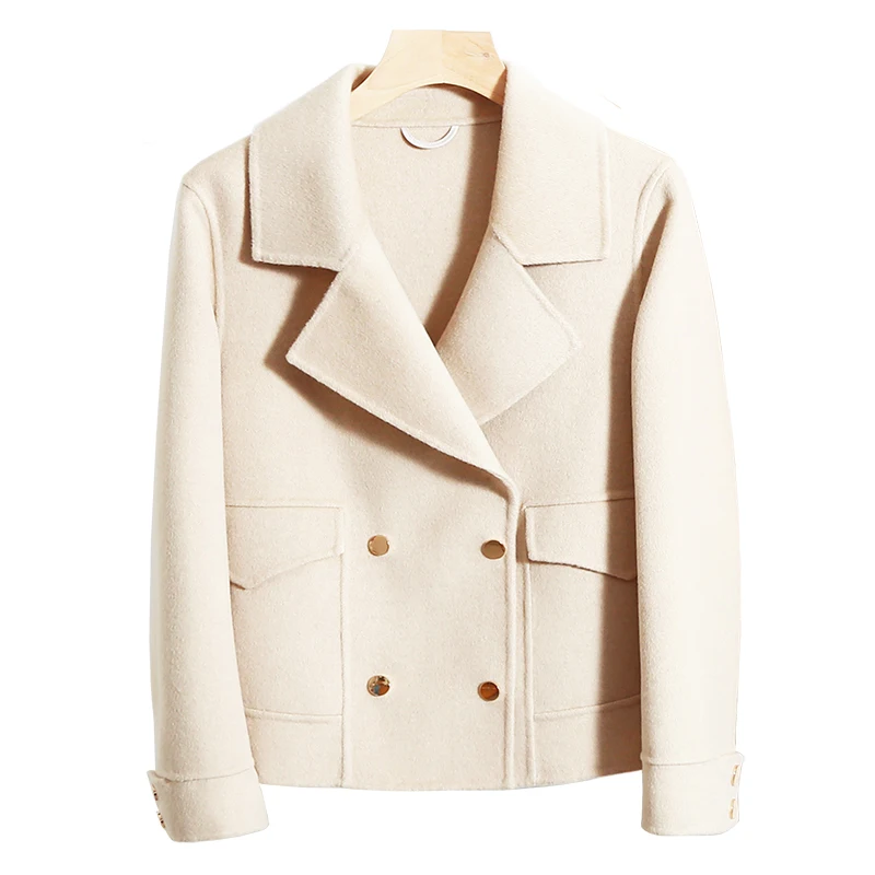 

Korean 100% Wool Coat Women Autumn Short Winter Coat Woman Jacket Fashion Women's Coats and Jackets Casacos Feminino WPY1429