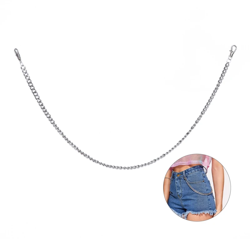 Брелок Клип цепь хип хоп брюки с металлической цепью Пояс для брюк кольцо хипстер