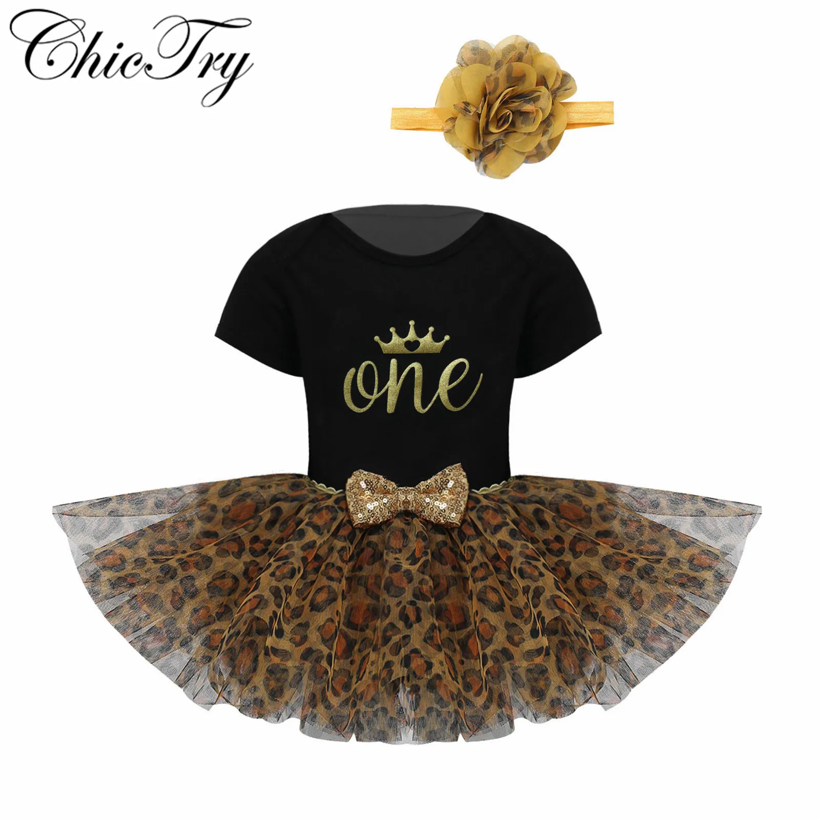 

Baby Girl 1ST Birthday Cute Tutu Cake Outfits Infant Dresses Girls Baptism Party Dress Clothes Glitter Letter One Printed Sets