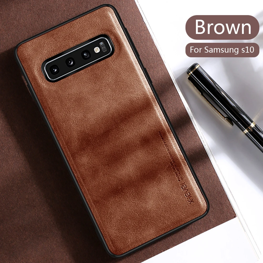 LLZ. COQUE, ультратонкий кожаный чехол премиум класса, защитный чехол для samsung Galaxy S10e S9 S10 Plus Note 9, чехлы, чехлы