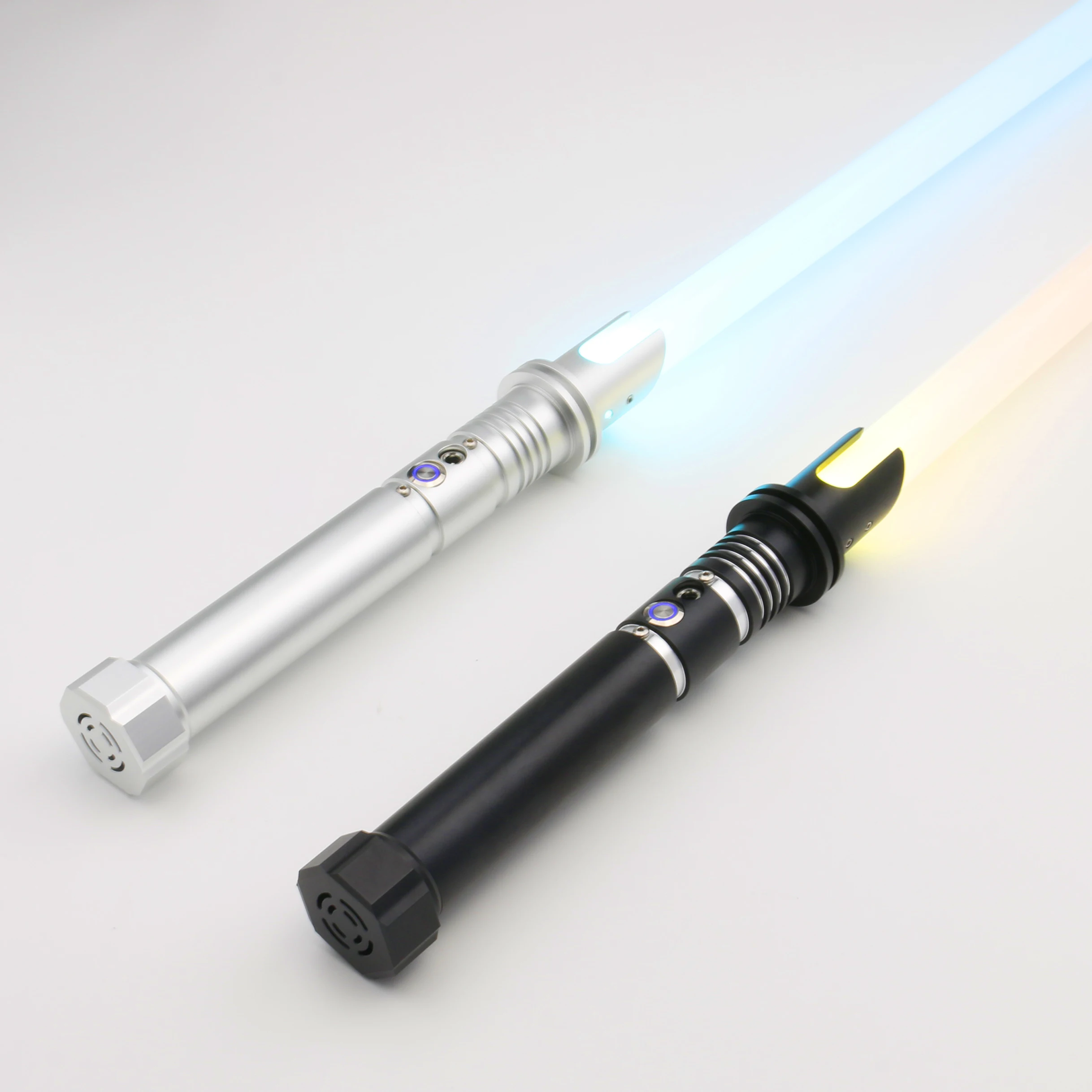 

TXQSABER Heavy Dueling Smooth Swing Lightsaber Lock-up FOC Laser Sword with Metal Handle 12 Color Changing 10 Soundfonts Boy Toy