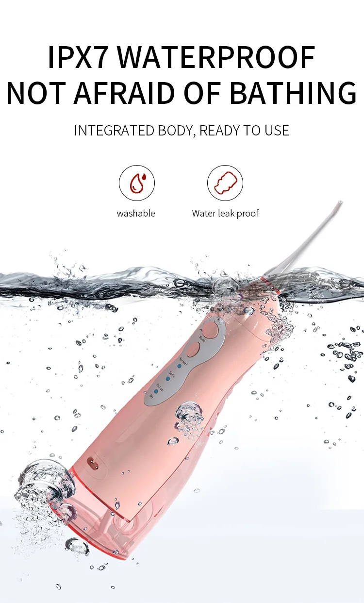 

Flushing Device Electric Pulse Scaler Strong Water Pressure Flossing Cleaning Teeth Household Portable Flushing Device Multiple