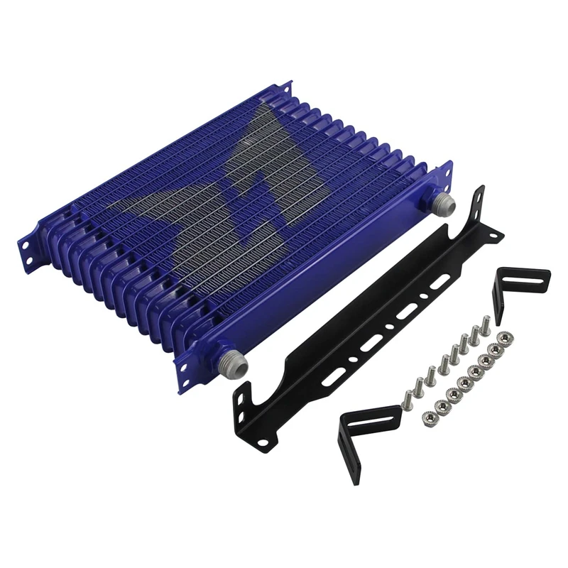 LINESRACING AN10 15 рядный Алюминиевый масляный радиатор с монтажным кронштейном 262 мм