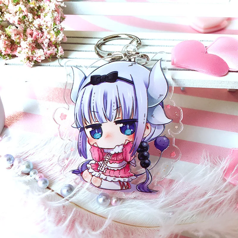 Брелки с подвеской в виде японского аниме мисс Кобаяси дракон горничная брелки