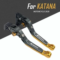 motorcycle accessories cnc aluminum alloy adjustable folding extendable brake clutch levers for suzuki katana 2020
