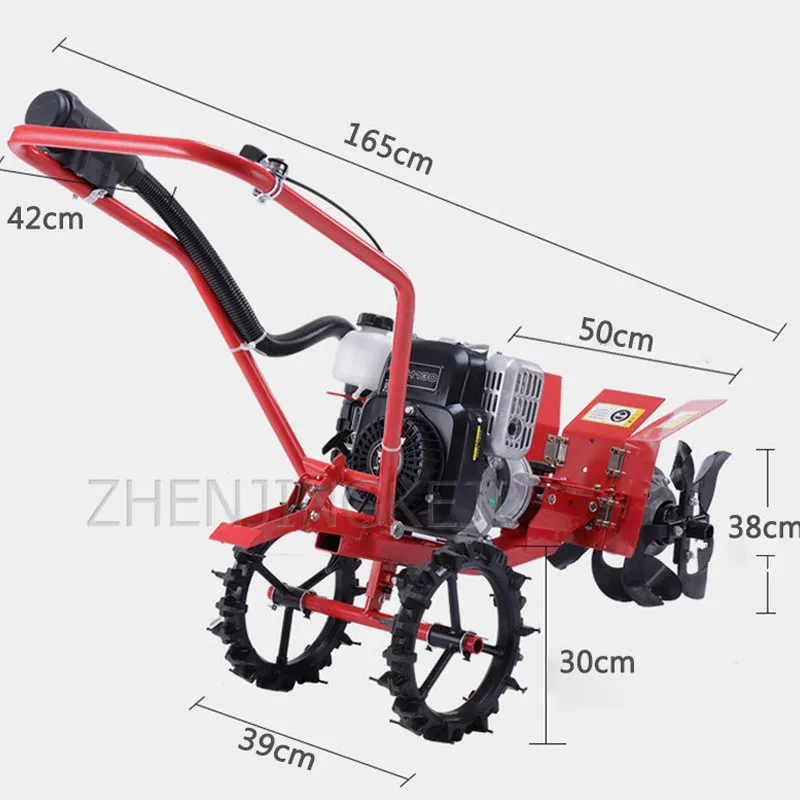 Agricultural Gasoline Micro Tillage Machine Multifunction Garden Orchard Vegetable Field Loose Soil Weeding Rotary Tiller Tools |