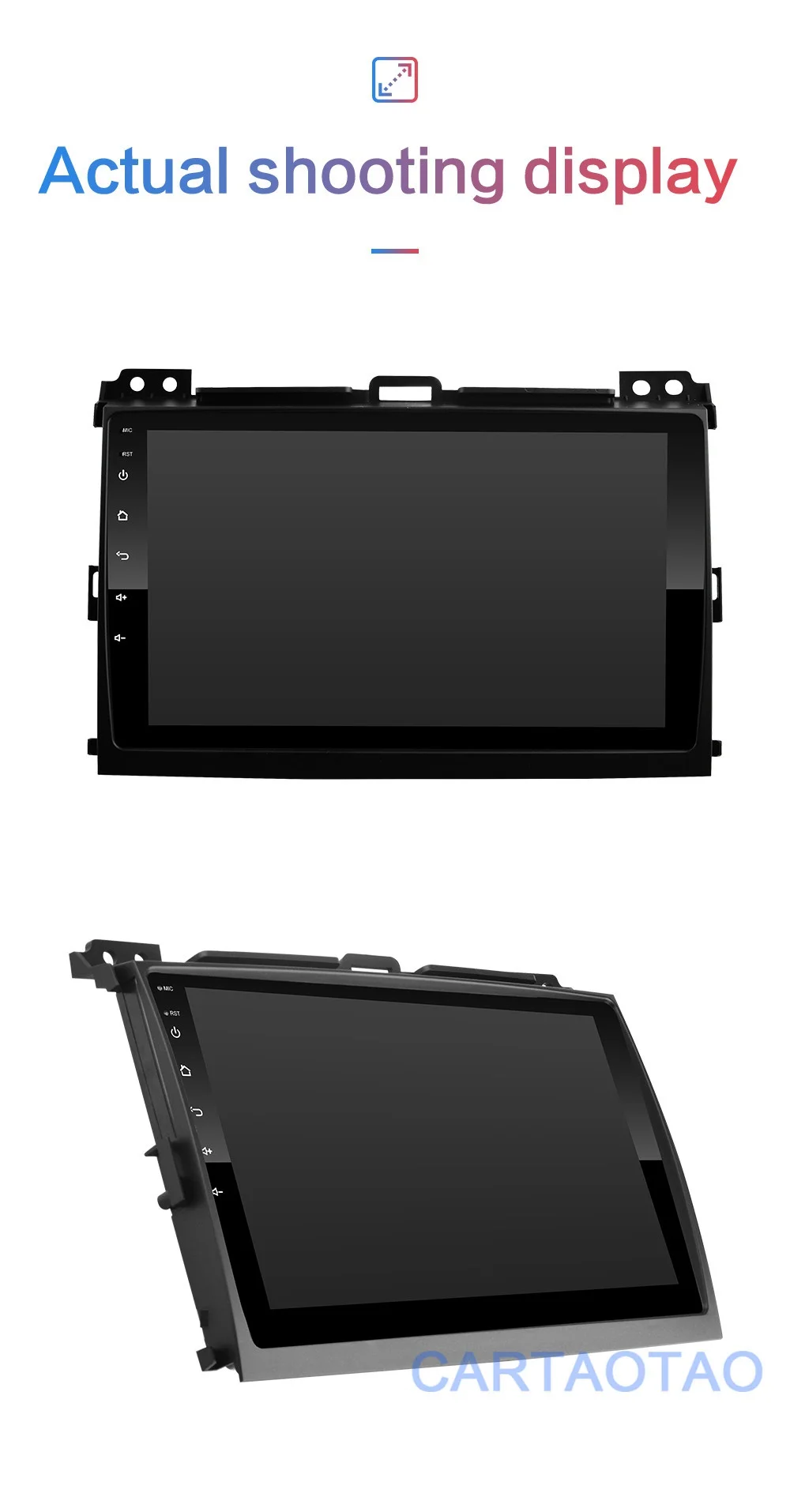 2G+ 32G " 2din Android 8,1 GO Автомобильный DVD плеер для Toyota Land Cruiser Prado 120 2004-2009 Автомобильный Радио gps навигация wifi плеер