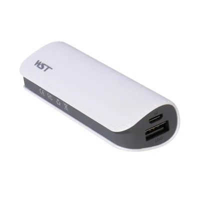 Белый Универсальный 2600mAh мини банк питания 18650 литий-ионная батарея банк питания Мобильный телефон зарядное устройство для iPhone samsung Xiaomi резервного копирования повербанк - Цвет: Белый
