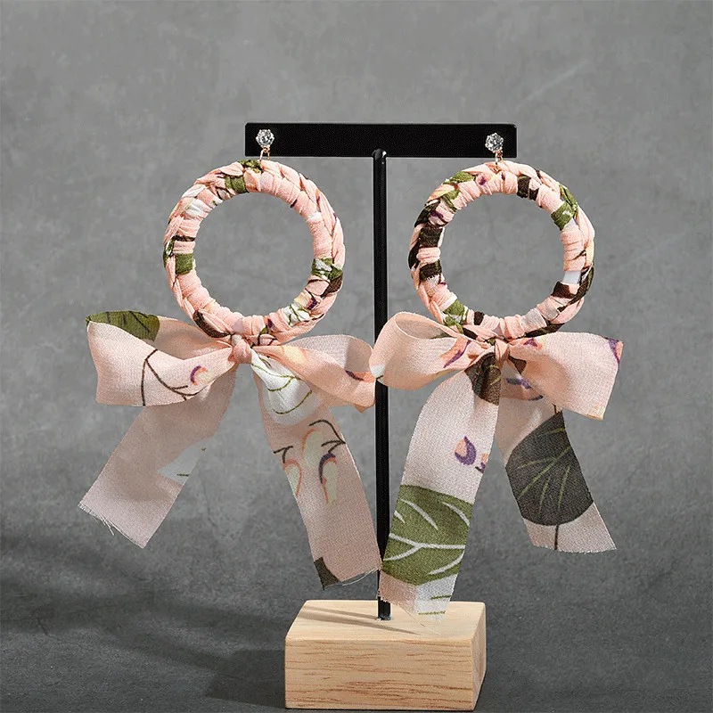 Аксессуары сделай сам корейский тканевый шифоновый галстук бабочка круг