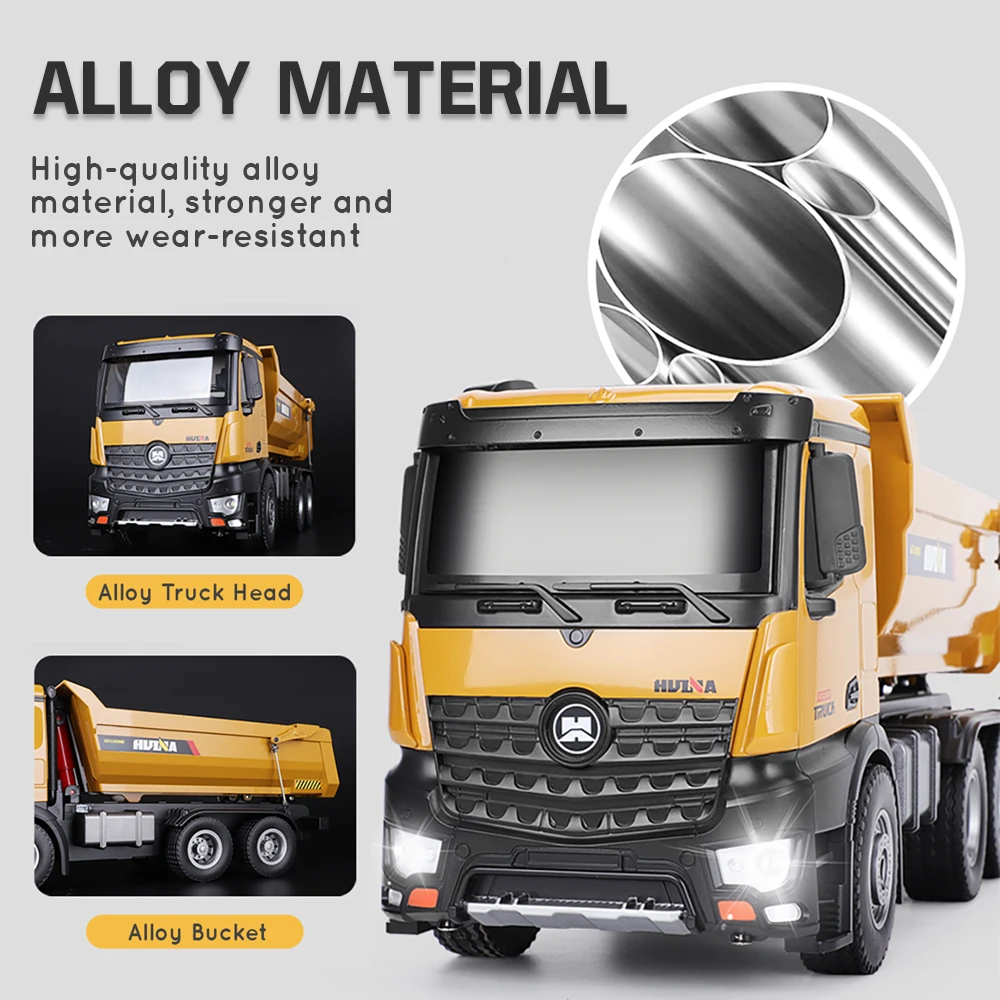 huina 114 rc седельный тягач caterpillar литья п