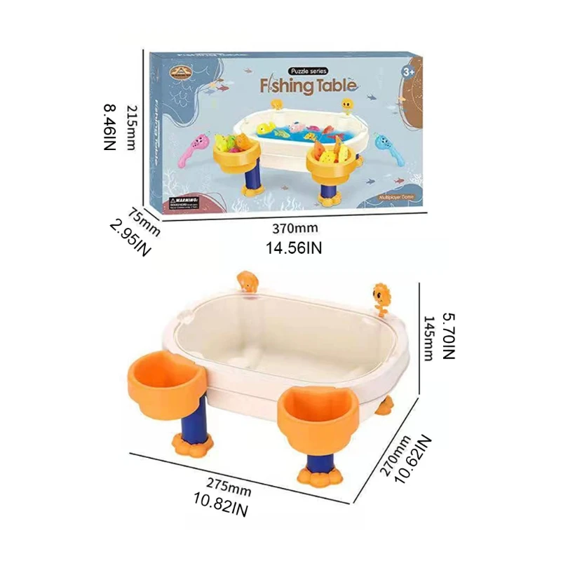 

Water Play Table Magnetic Fishing Toy Bathtub Playset Interactive Toy Kids Gift