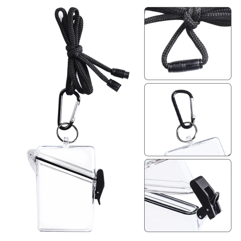 

Multifunctional Ins Transparent Plastic Waterproof Cigarettes Case Box Tobacco Fashion Hard Shell Business Card Storage Case