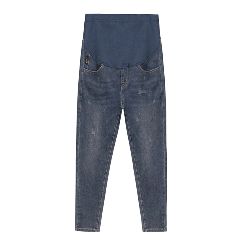 Осенне-зимние новые джинсы для беременных женщин модные эластичные удобные |