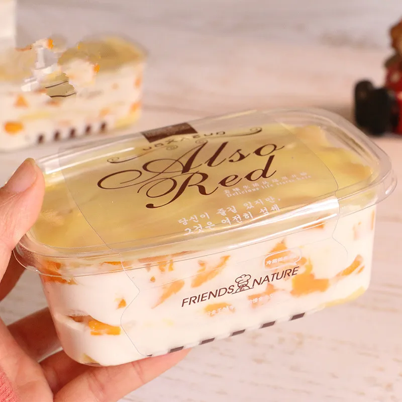 50 шт Высокое качество пластмассовый флакон ПЭТ прозрачный десерт коробка