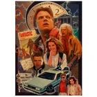 Алмазная живопись сделай сам, постер фильма Назад в будущее, вышивка крестиком, полноразмерная круглая вышивка, домашний Настенный декор BM426