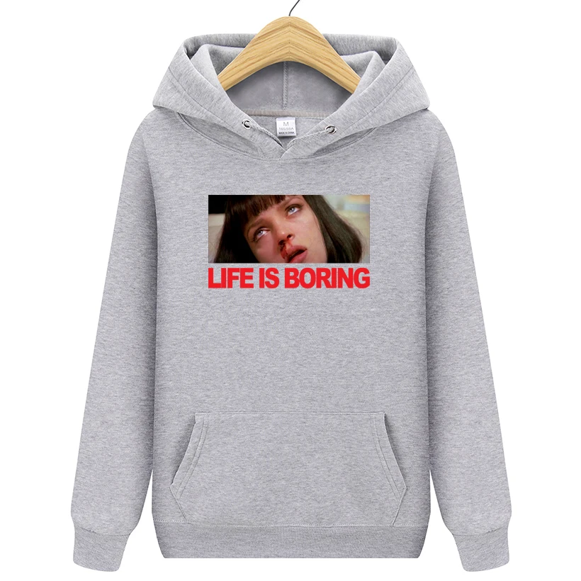 Новые осенние толстовки с надписью Life is Boring мужские дизайнерские мужская