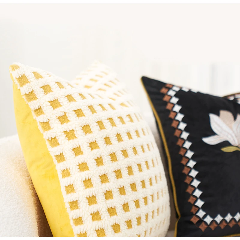 Наволочка для подушки с цветочным принтом 50x50 см | Дом и сад