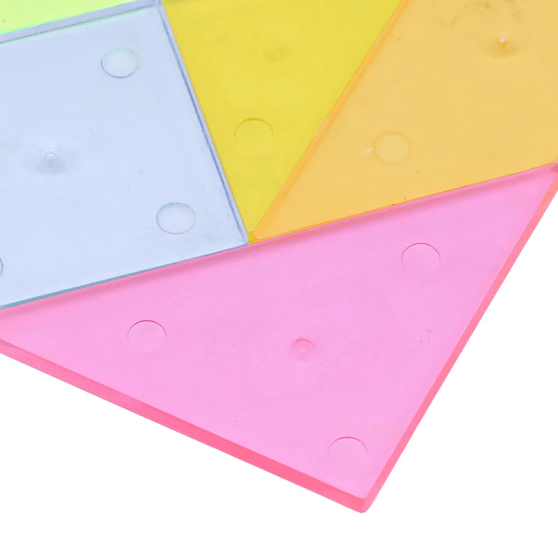 

12.2*12.2cm 2021 Children Jigsaw Puzzle Rainbow Plastic Tangram DIY Brain Puzzle Kid Learning Education Puzzles Toy