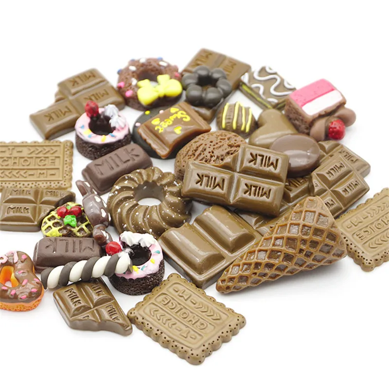 Подвески для слайма сделай сам 20 шт. сладкие конфеты сахар шоколад торт животные