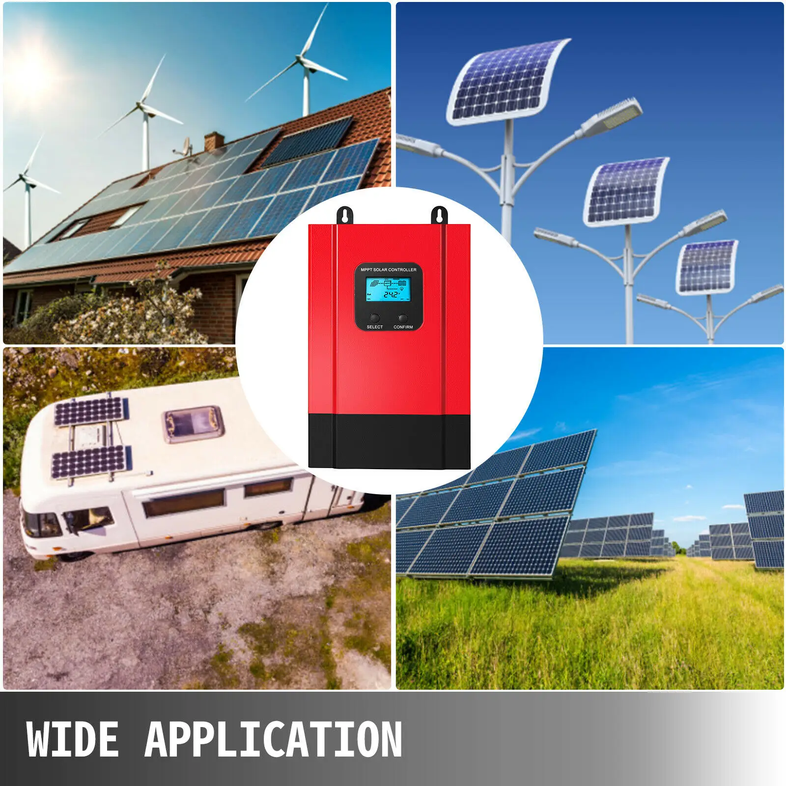 PowMr Esmart3 60A 40A MPPT контроллер солнечной батареи 48В/36В/24В/12В Автоматическая