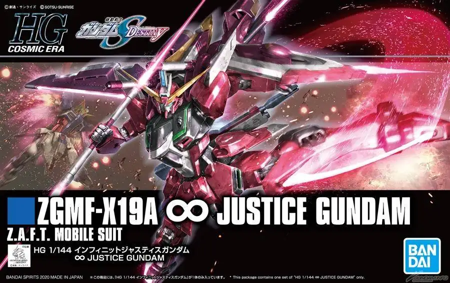 Bandai сборка модель HG HGCE 231 1/144 ZGMF-X19A бесконечное справедливости воина гундама SEEDAction