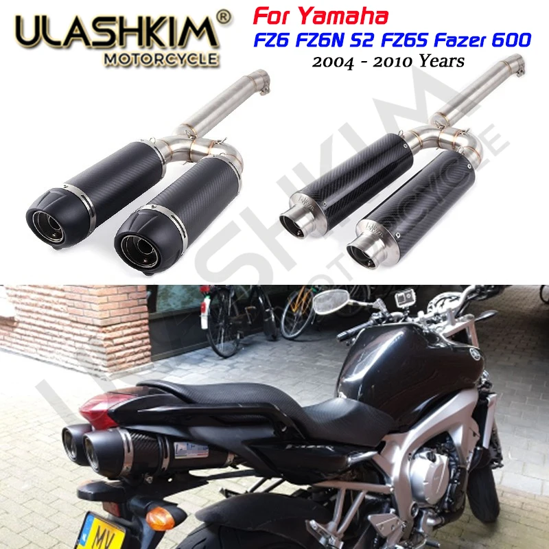 FZ6S FZ6N S2 Fazer600 мотоцикл Выхлопная полная система скольжения на трубы для Yamaha FZ-6N FZ-6S