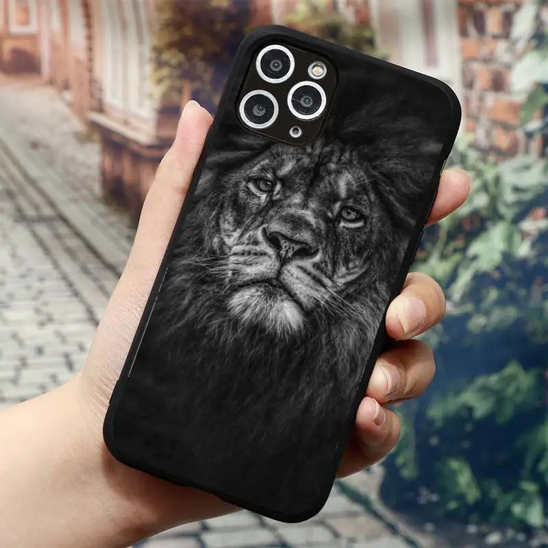 

Lion Alpha Male Lovely Phone Case for iPhone 11 12 mini pro XS MAX 8 7 6 6S Plus X 5S SE 2020 XR