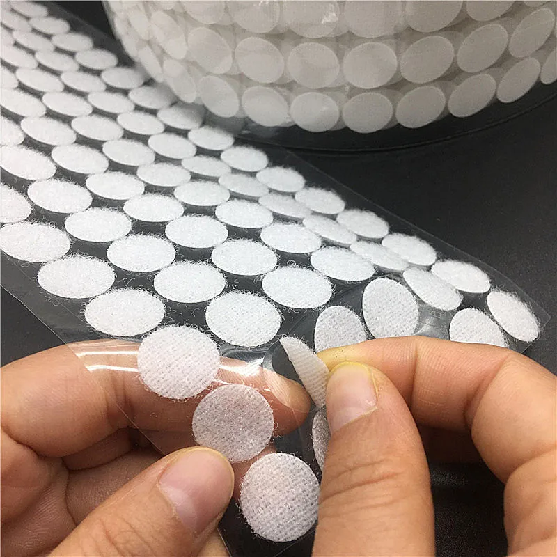 Самоклеящаяся крепежная лента Velcros липучка с крючком волшебная круглая