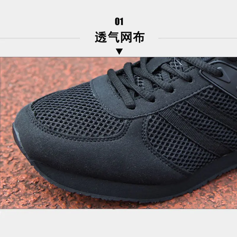 Summer Mesh Breathable Army Training Shoes Black Mesh Ultra-Light Military Training Shoes Men Running Shoes Training Shoes Men