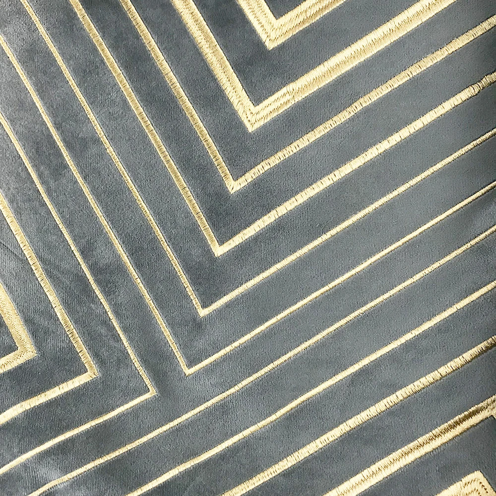 ESSIE HOME Dary серый бархатный золотой чехол для подушки с вышивкой дивана домашний