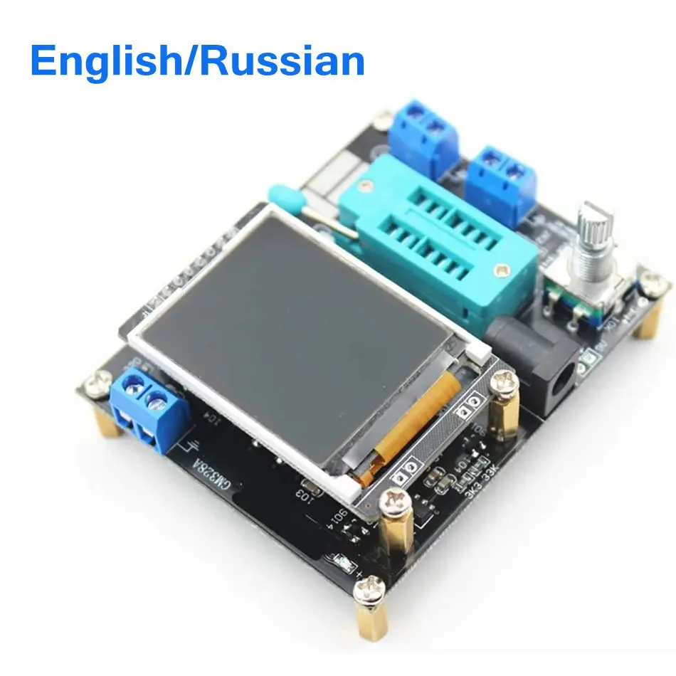 Тестер транзисторов GM328A емкость диода ESR частота напряжения ШИМ генератор